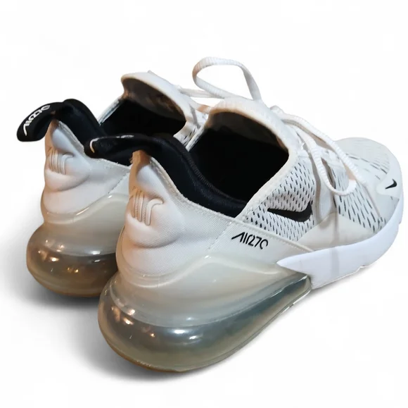 Nike Air 270 Women's Size 9 White and Black Athletic Sneakers - Picture 5 of 11